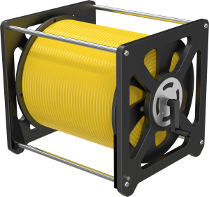 水下机器人专用配件 大中型便携式手动收线车 内置 8 芯滑环