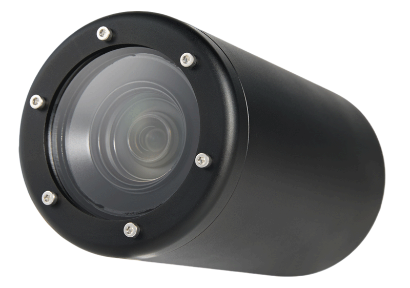 工业水下变焦防水相机 深海监测专用 仰角正视图