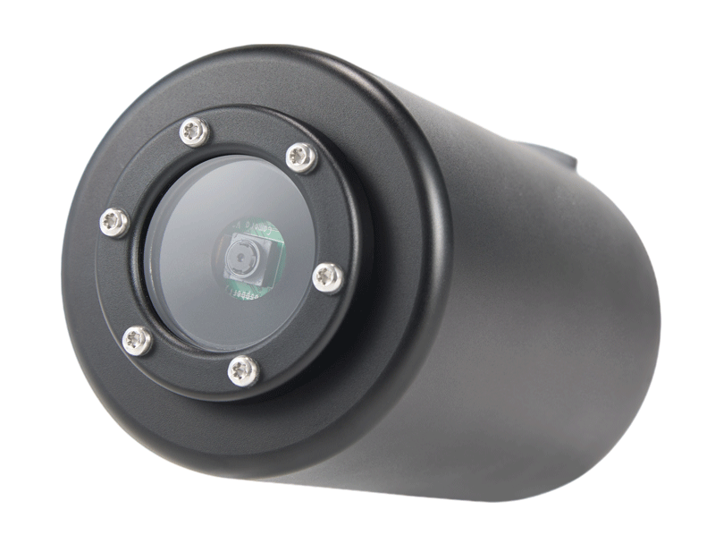 树莓派开源 水下摄像头 防水外壳 适用海洋科研 水下机器人专用 仰角正视图