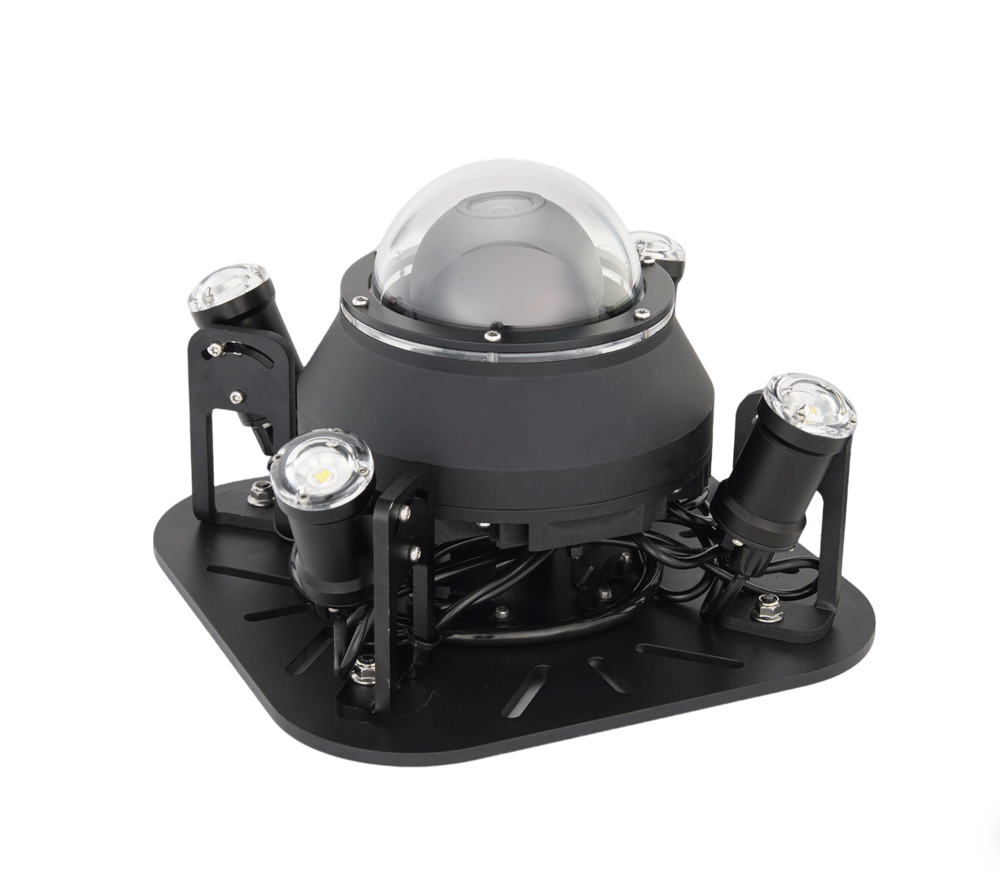 水下360°全景云台高清摄像头 LED照明 全方位监控