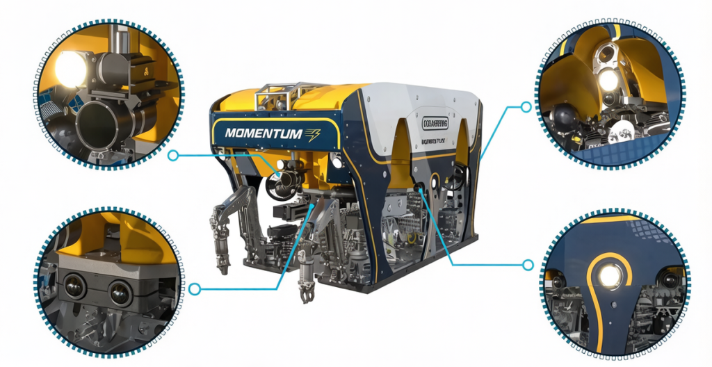 大型机器人多灯多摄像头布置详图